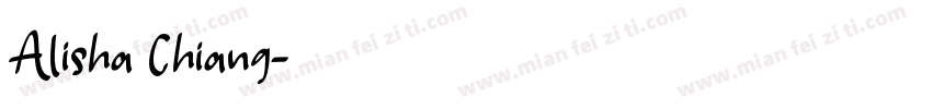 Alisha Chiang字体转换